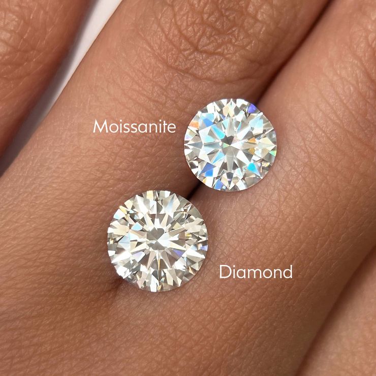 Moissanite of diamant: het complete verschil uitgelegd (met tabel)