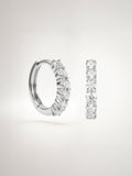 Moissanite Hoop Oorbellen