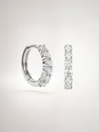 Moissanite Hoop Oorbellen