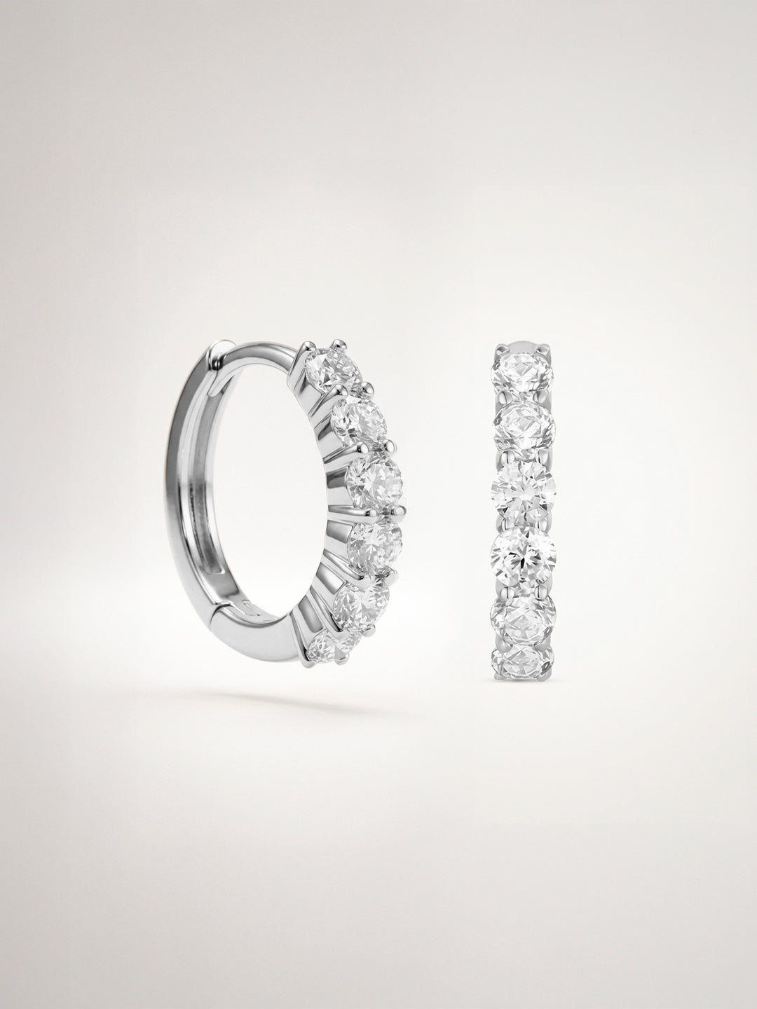 Moissanite Hoop Oorbellen