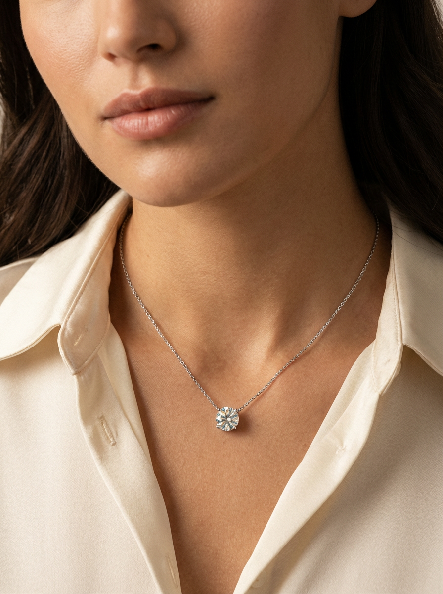 Moissanite Ketting