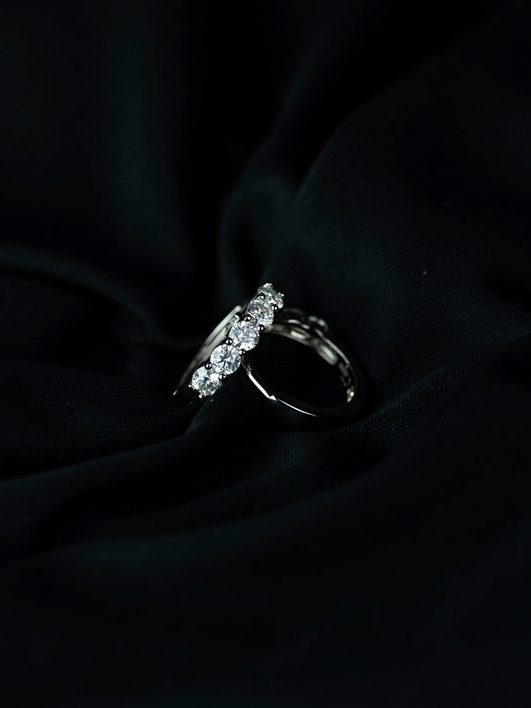 Moissanite Hoop Oorbellen