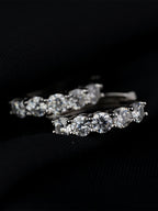Moissanite Hoop Oorbellen