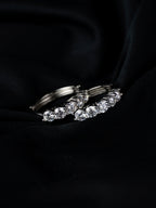 Moissanite Hoop Oorbellen
