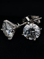 Moissanite stud oorbellen
