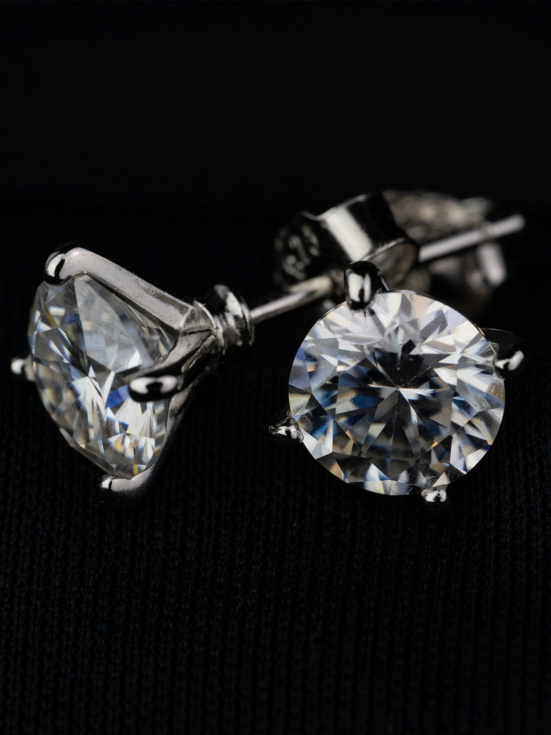 Chique Russische Smaragd 925 Zilveren Oorbellen, 0,323 ct