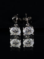 Moissanite stud oorbellen