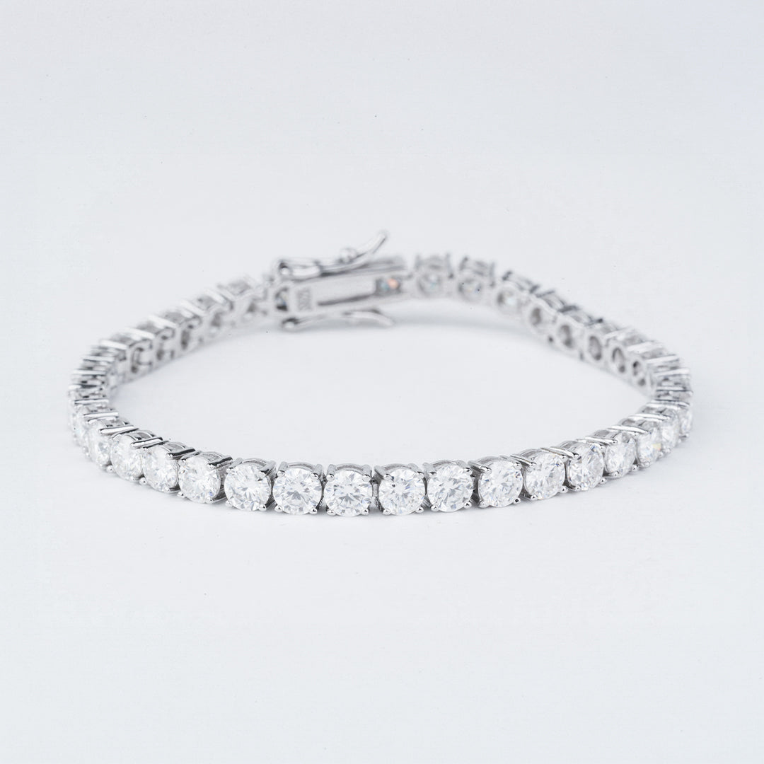Klassieke moissanite tennisarmband in 925 sterling zilver, afbeelding 3