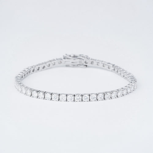 Klassieke moissanite tennisarmband in 925 sterling zilver, afbeelding 2