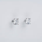 Moissanite stud oorbellen