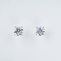 Moissanite stud oorbellen