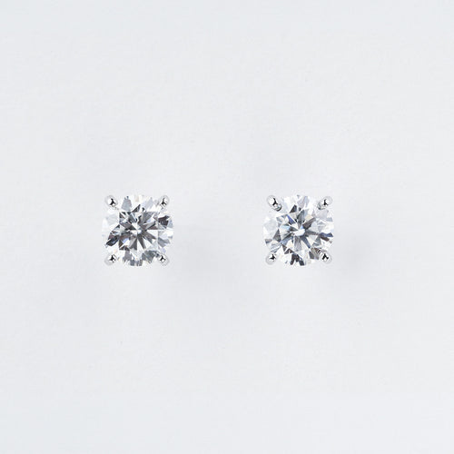 Moissanite stud oorbellen in 925 sterling zilver
